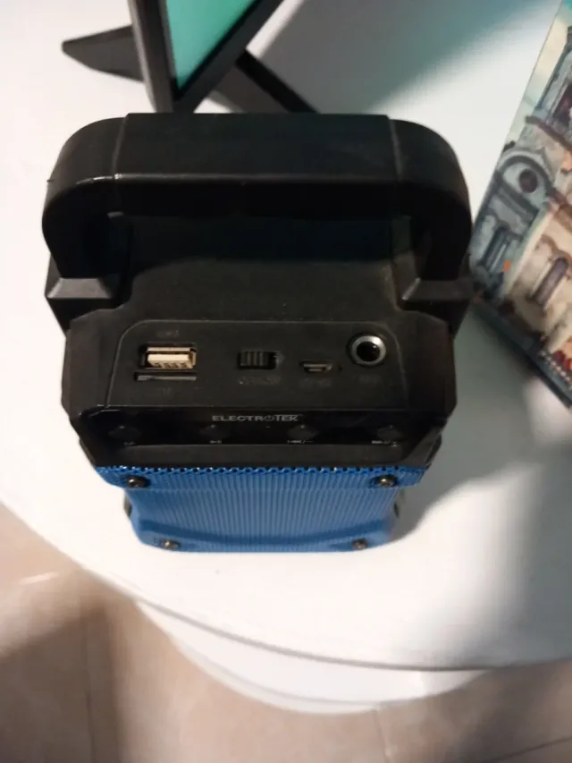 Altavoz ELECTROTEK Bluetooth Negro/Azul