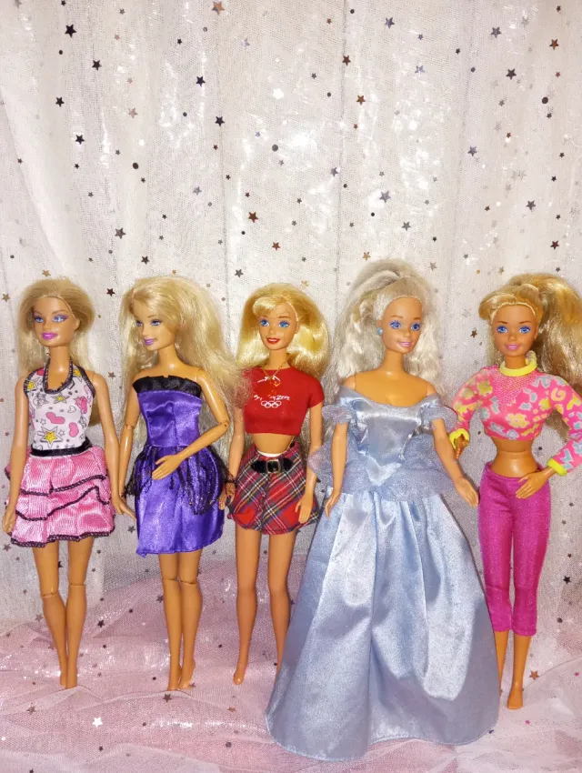 Lote 5 Barbies vintage