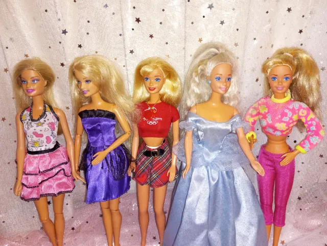 Lote 5 Barbies vintage