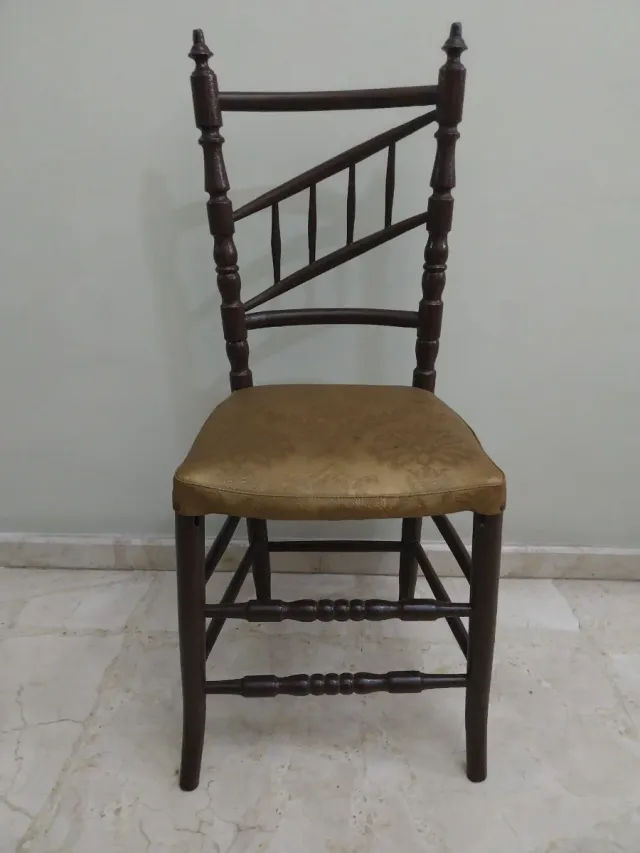 Silla Tiffany Chiavari Madera Tapizada