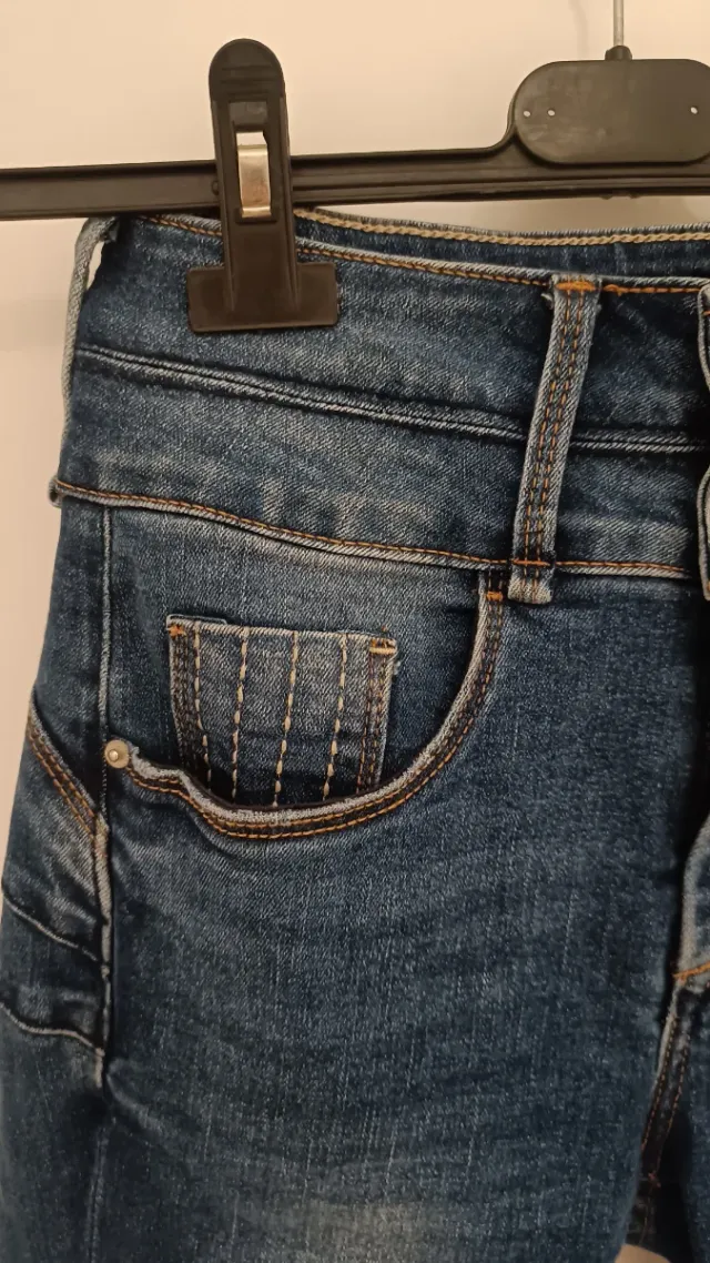 Jeans Skinny Azules Mujer