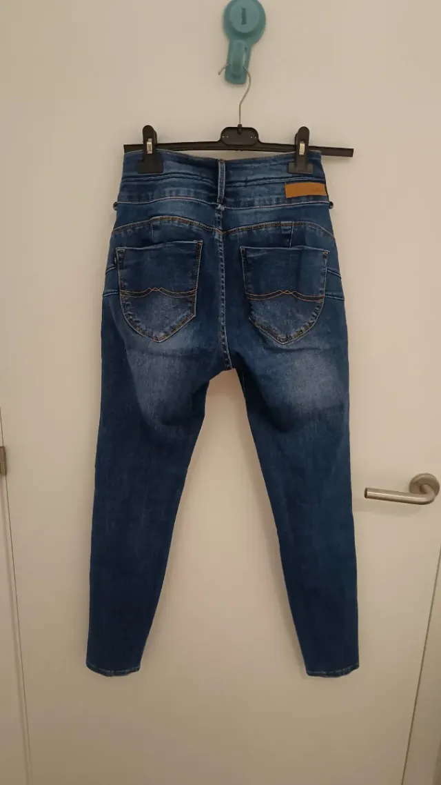 Jeans Skinny Azules Mujer