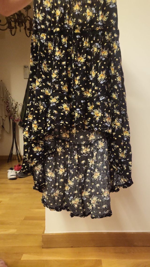 Falda estampada de flores