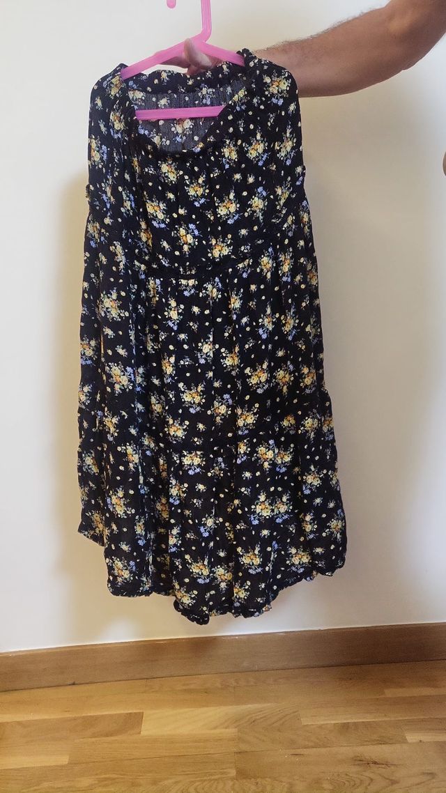 Falda estampada de flores