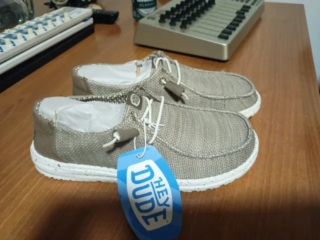 Zapatos Hey Dude Beige/Gris