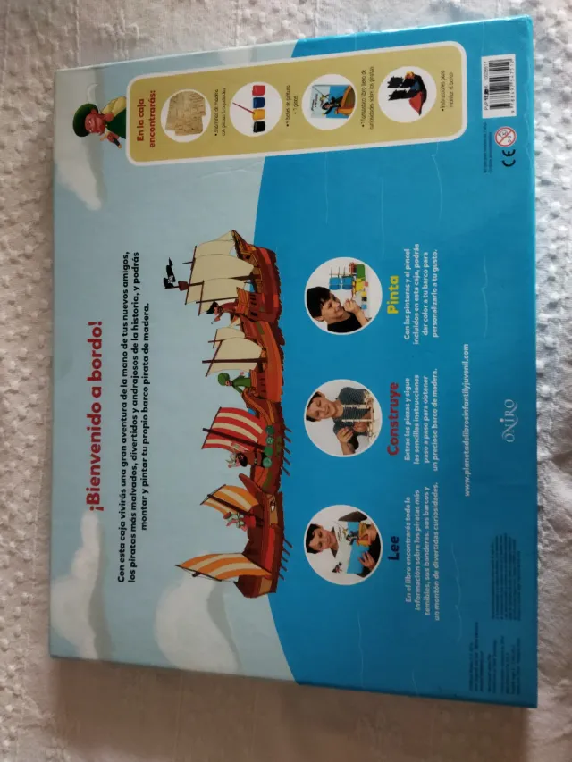 Kit Barco Pirata Madera para Construir y Pintar