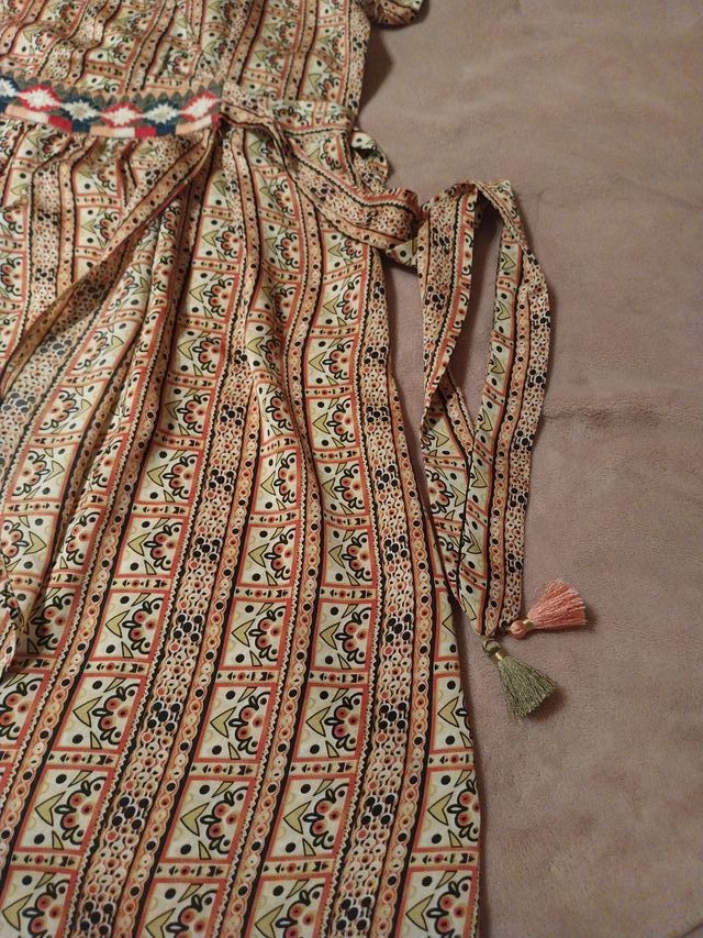 Vestido de verano estampado ètnico.