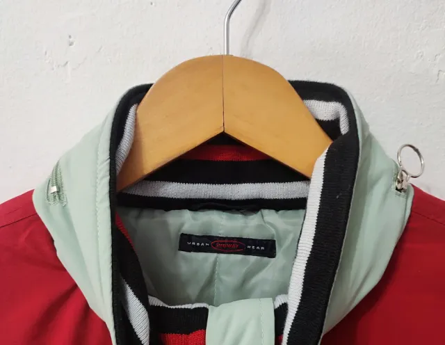 Chaquetón rojo y negro Subway hombre Talla S
