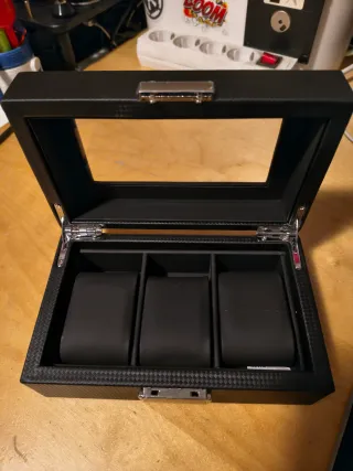 Caja joyero para tres relojes