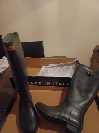 Botas de agua negras Made in Italy