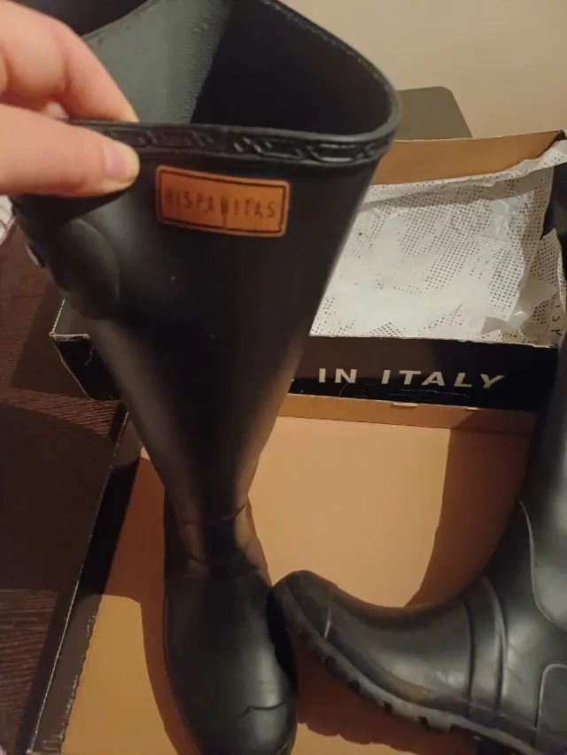 Botas de agua negras Made in Italy