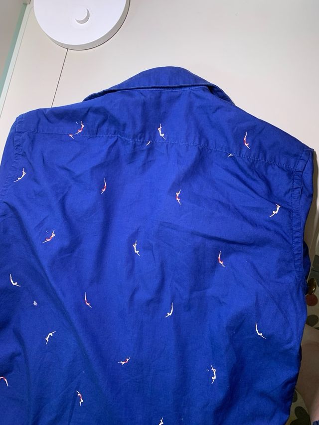 Blusa nadadoras azul talla M