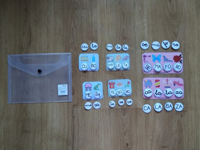 Juego conciencia fonológica sílabas palabras