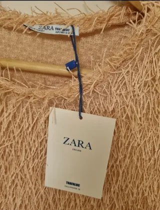 Blusa Zara fiesta pelito rosa Talla S