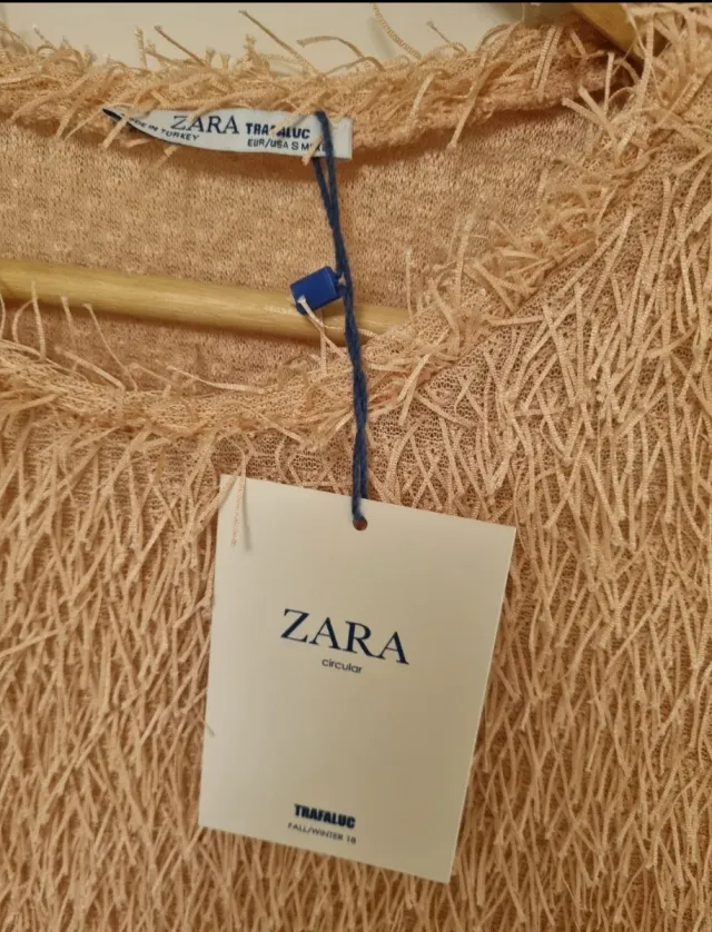 Blusa Zara fiesta pelito rosa Talla S