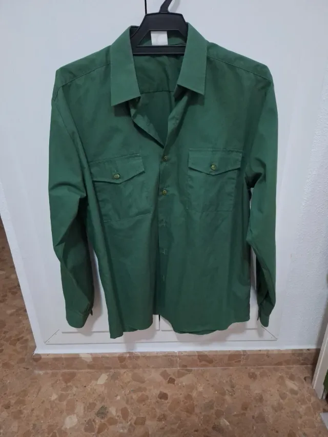 Camisa verde scouts Talla 38