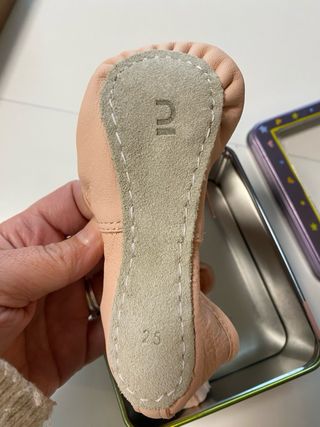 Zapatillas de ballet color rosa talla 25