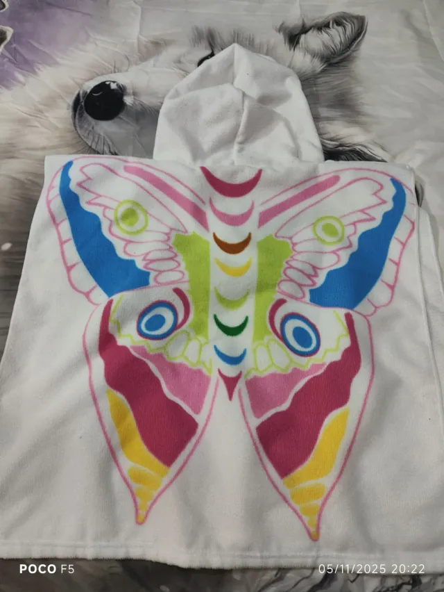 Poncho toalla mariposa