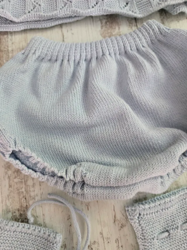 Set neonato blu 4 pezzi