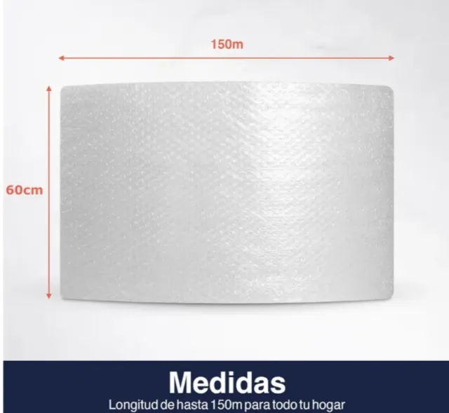 Rollo burbuja para mudanzas de 60 cm de alto