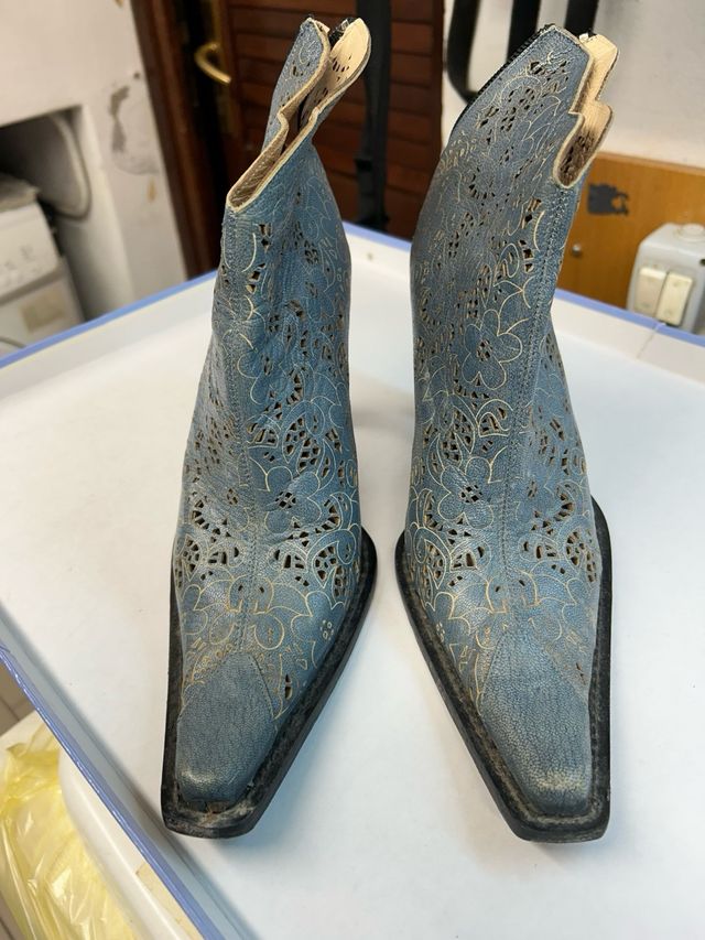 Stivaletti donna 37 blu