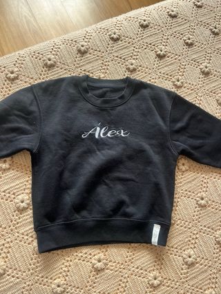 Sudadera Negra Alex Niño 7/8 años