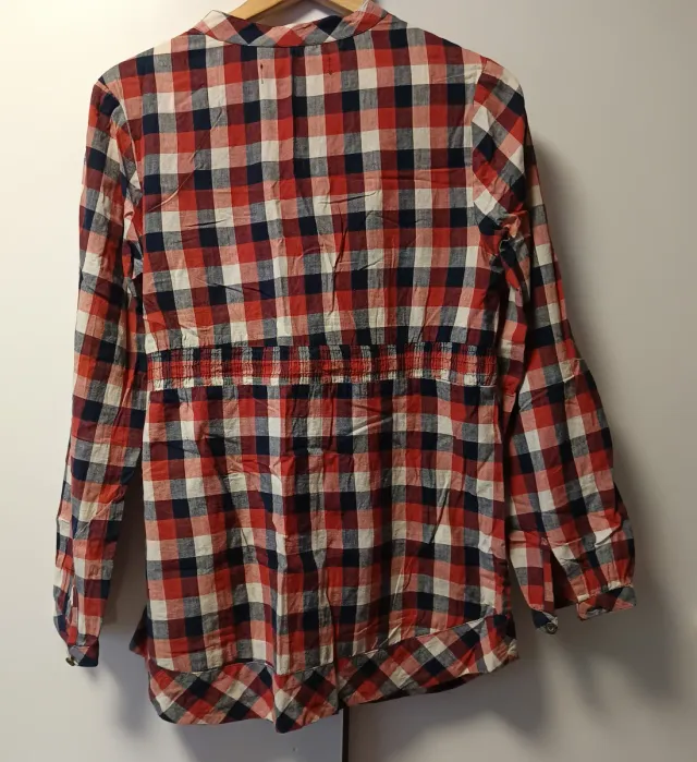 Blusa a cuadros mujer