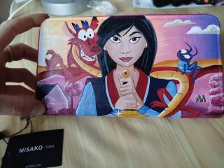 Cartera Mulán pintada a mano