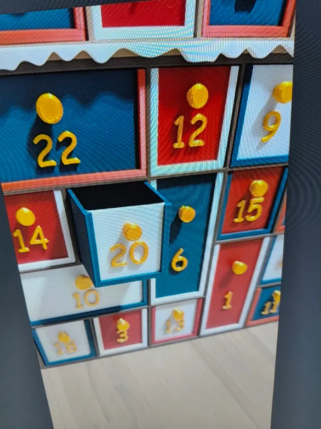 Calendario de Adviento 3D