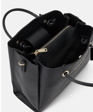 Borsa Valentino Pelle Nera Dettagli Oro