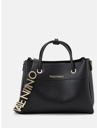 Borsa Valentino Pelle Nera Dettagli Oro