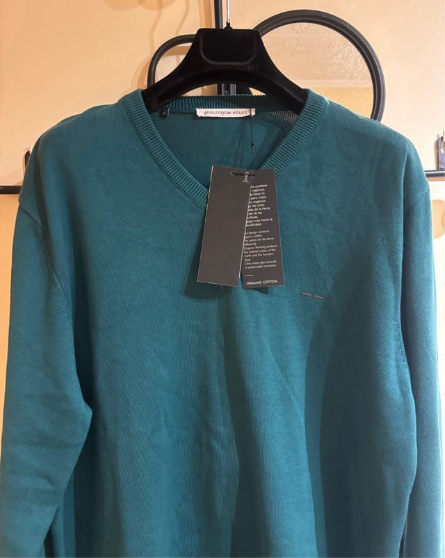 Jersey Adolfo Domínguez Azul Talla XL Nuevo