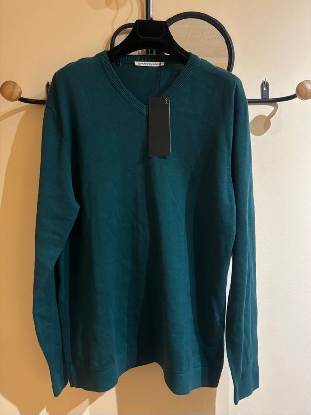 Jersey Adolfo Domínguez Azul Talla XL Nuevo