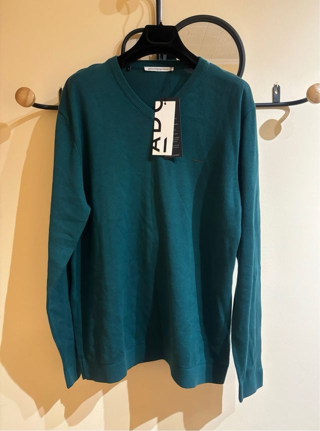 Jersey Adolfo Domínguez Azul Talla XL Nuevo