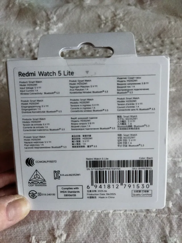 Redmi Watch 5 Lite Negro