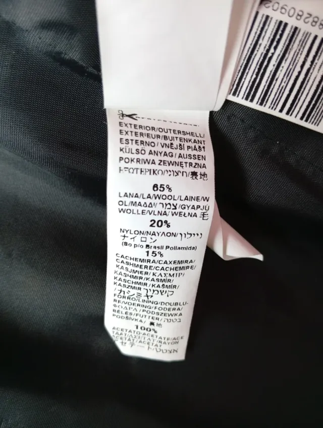 Chaquetón gris  de Zara de paño