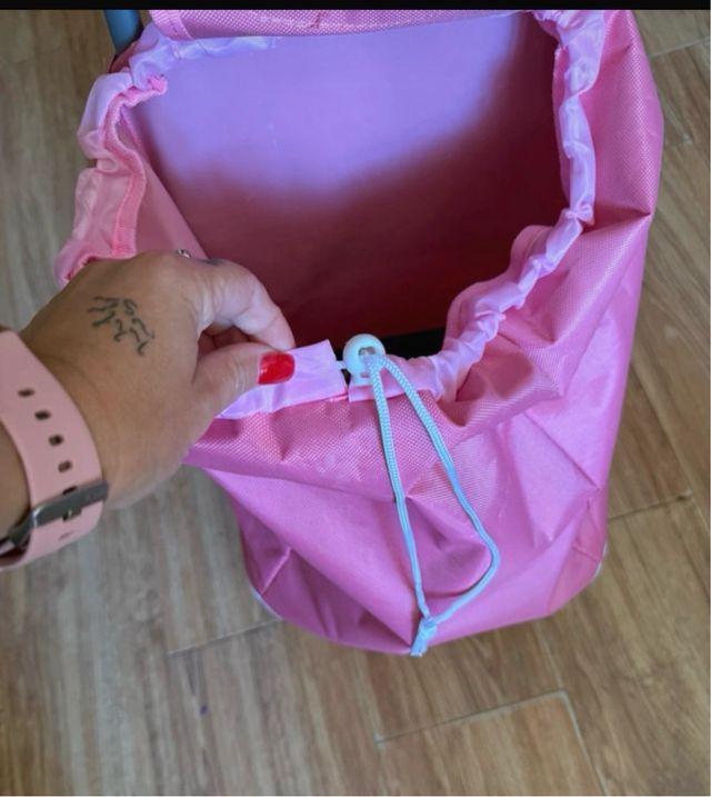 Carro de la compra infantil rosa