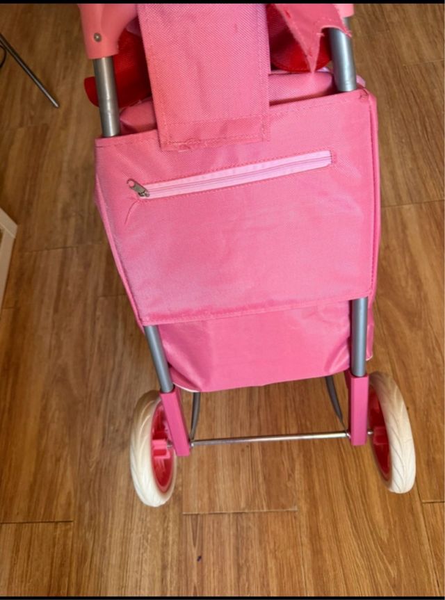 Carro de la compra infantil rosa