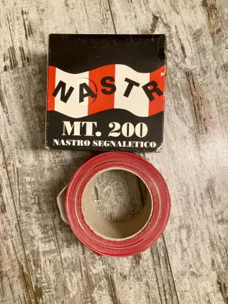 Nastro Segnaletico Bianco e Rosso 200mt
