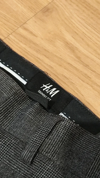 Pantalón pinzas gris hombre - H&M | Talla M