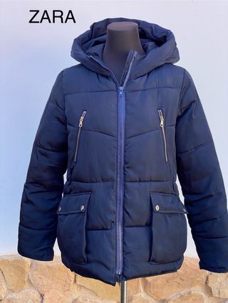 Chaqueta acolchada ZARA azul