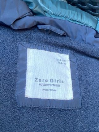 Chaqueta acolchada ZARA azul