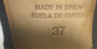 Botines ante negro talla 37 (36)