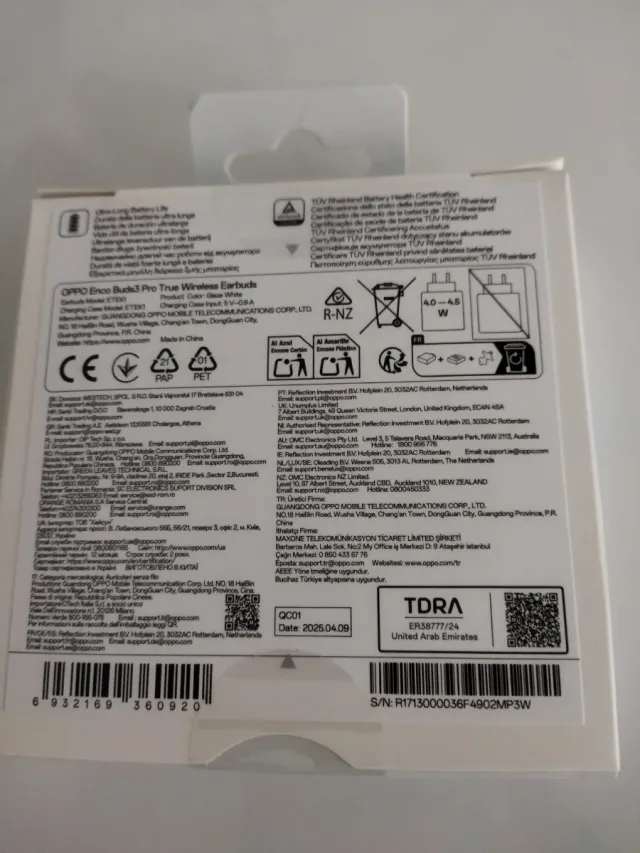 Auriculares OPPO Enco Buds 3 Pro Blancos