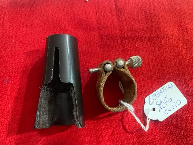 Sax Soprano  legatura in Cuoio