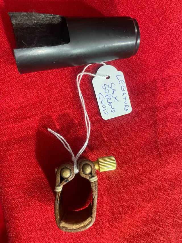 Sax Soprano  legatura in Cuoio