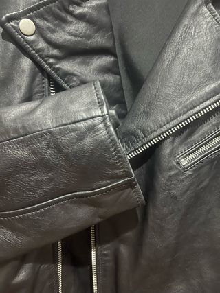 Chaqueta Zara Piel Negra