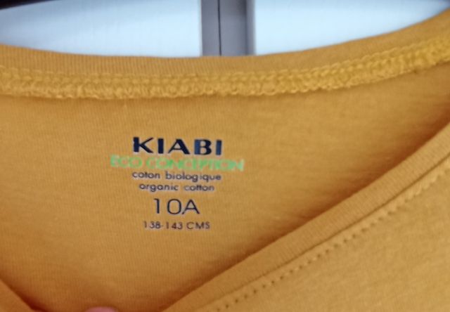 Lote 3 camisetas manga larga KIABI niña