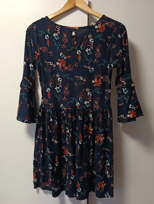 Vestido estampado floral azul