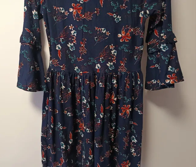 Vestido estampado floral azul